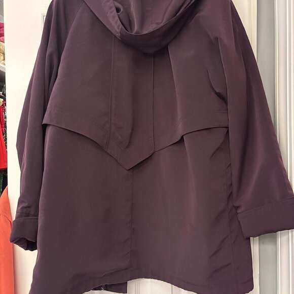 FS Limited Purple Double Lined Removable Hood Zipper Toggle Parka Coat. Sz M - Picture 15 of 15